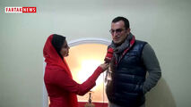 شوخی بازیگر سرشناس با گزارشگر فرتاک نیوز