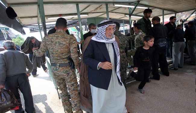 رفتار عجیب پلیس عراق با زائران!