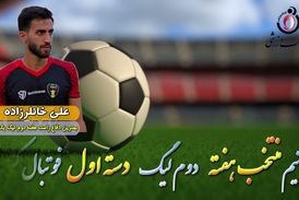 علی خانلرزاده؛ بهترین مدافع راست هفته دوم لیگ یک 
