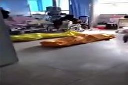 اجساد بیماران مبتلا به کرونا در بیمارستانی در چین