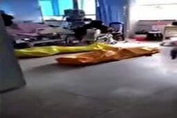 اجساد بیماران مبتلا به کرونا در بیمارستانی در چین