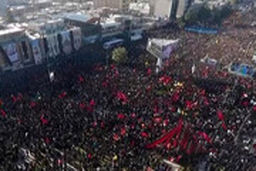  اعلام خبر حادثه در مراسم تشییع پیکر شهید سلیمانی در کرمان از شبکه خبر