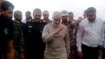  گپ و گفت سردار سلیمانی با مردم رفیع به زبان عربی