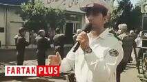 مداحی مأمور راهنمایی و رانندگی در عزاداری امام حسین(ع)!