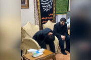  اشک های بی پایان پسر سردار سلیمانی وقتی بنی فاطمه می‌خواند