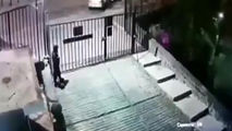 لحظه تصادف مرگبار یک خودروی شاسی بلند