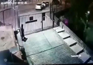 لحظه تصادف مرگبار یک خودروی شاسی بلند