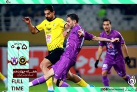 خلاصه بازی سپاهان 5 - هوادار 0