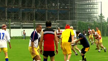 راگبی بازی کردن پیرمرد ۸۶ ساله در ژاپن