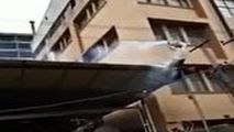 فردی که بخاطر گرفتن کبوتر دچار برق گرفتگی می شود!