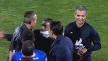 عصبانیت شدید گل محمدی و حمله به داور دربی