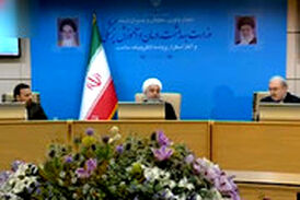  شوخی روحانی با وزیر بهداشت در یک مراسم رسمی