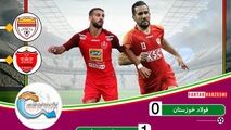 خلاصه بازی پرسپولیس 1 - 0 فولاد خوزستان