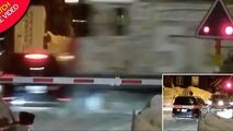 زنده ماندن معجزه آسای سرنشینان خودرو در تصادف با قطار