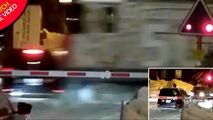 زنده ماندن معجزه آسای سرنشینان خودرو در تصادف با قطار