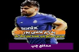 پدرام قاضی پور؛ بهترین مدافع چپ هفته اول لیگ یک 