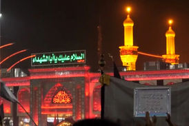 آماده شدن کربلا برای عزاداری‌های روزهای تاسوعا و عاشورا + فیلم