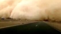 تایم لپس دیدنی از وقوع طوفان شن
