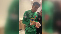  شعبده بازی جالب بیرانوند در رختکن پرسپولیس