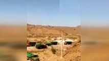 قطار کامیون‌های حامل سوخت قاچاق در سیستان و بلوچستان!