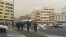 اقدام زیبا و خداپسندانه یک پلیس در میدان انقلاب
