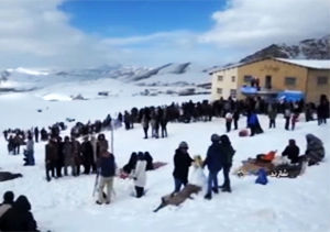 برگزاری جشنواره جذاب آدم برفی‌ها در پیست اسکی شهدای سربند